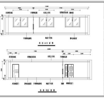 某大学网络中心框架结构机房施工图纸