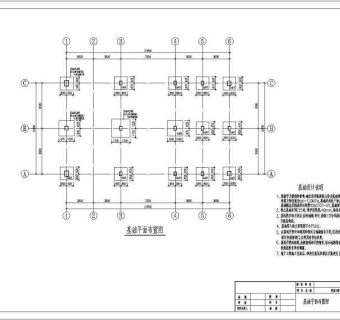 某地库房工程两层钢框架结构施工图纸