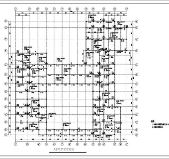 某地三层酒店框架结构设计施工图纸