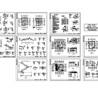 别墅结构建筑施工图