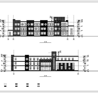 某地三层框架结构幼儿园建筑设计方案图