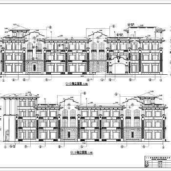 某地三层框架结构幼儿园建筑设计施工图