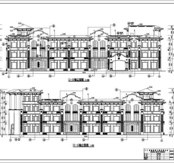 某地三层框架结构幼儿园建筑设计施工图