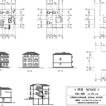 欧式别墅建筑图纸