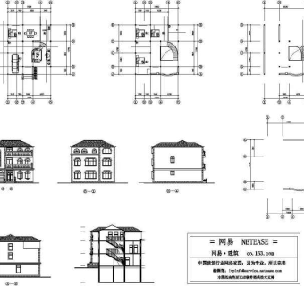 欧式别墅建筑图纸