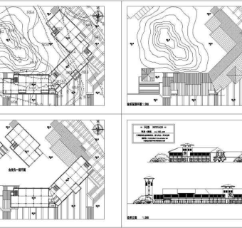 别墅区会所建筑图