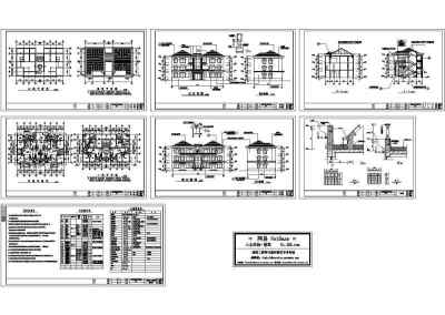 北方豪华别墅建筑施工图