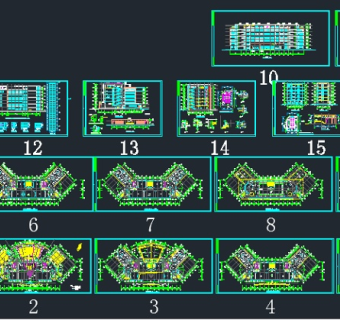 消防大队多层教学楼建筑施工设计图纸