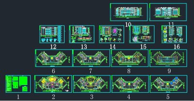 消防大队多层教学楼建筑施工设计图纸