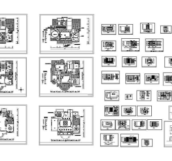 豪华别墅精装修图纸