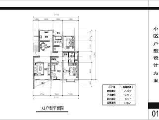 小区多层住宅楼户型设计方案图
