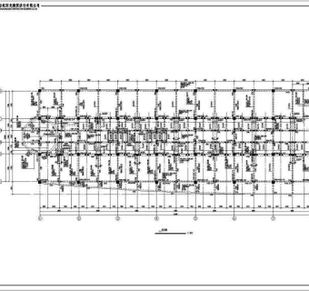 云南某商业城框架结构设计施工图纸