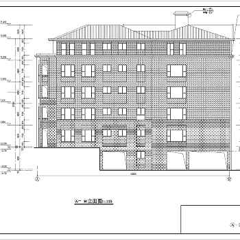 武汉市五层框架结构教学楼建筑结构施工图