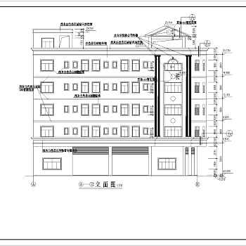 某五层宿舍楼全套建筑、结构施工图