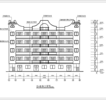 某五层宿舍楼建筑、结构设计施工图