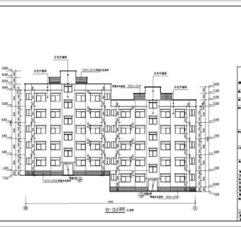 某学校多套多层教室周转宿舍楼建筑设计方案图