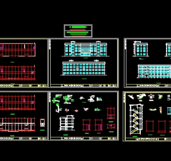 厂房宿舍楼建筑图