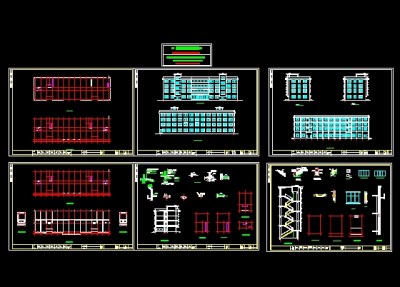 厂房宿舍楼建筑图