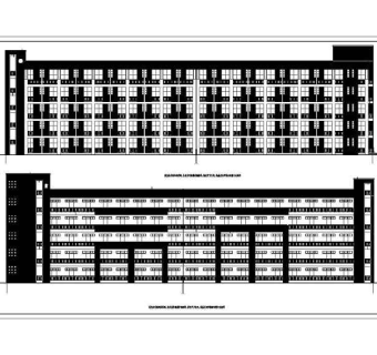 某学校六层无障碍宿舍楼建筑设计施工图