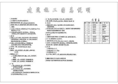 某二层框架结构别墅全套施工图（建筑、结构）