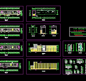 宿舍楼整套建筑图纸