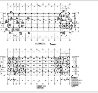 某地多层框架结构办公楼结构设计施工图