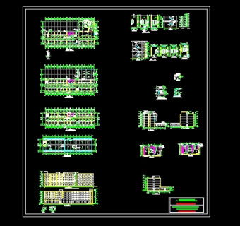 宿舍楼建筑施工图