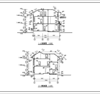 两套别墅设计方案全套图