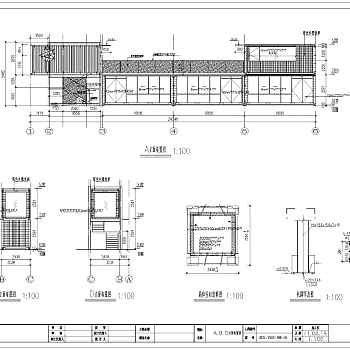 某商业中心步行街集装箱式商铺建筑设计施工图3D模型