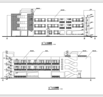 某地3层混凝土框架结构幼儿园建筑施工图纸