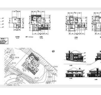坡地独栋别墅方案设计1