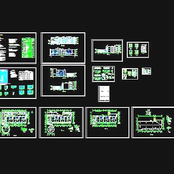 整合十五套三层幼儿园建筑施工图纸