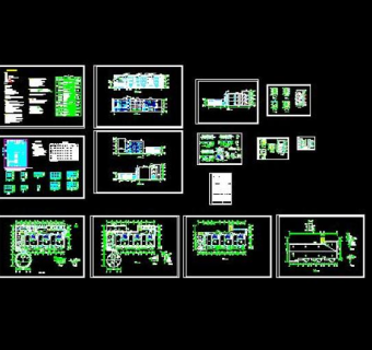 整合十五套三层幼儿园建筑施工图纸