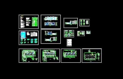 整合十五套三层幼儿园建筑施工图纸