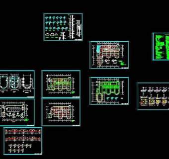 【独家整合】幼儿园各式风格建筑施工图（共50套）