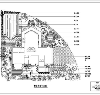 富阳别墅景观设计平面图