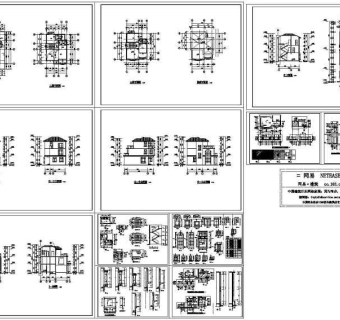 三层别墅建施图