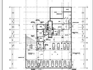 高层住宅楼施工设计平面图