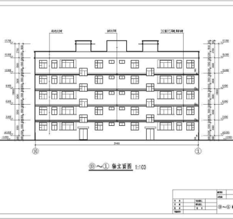 某地五层框架结构宿舍楼建筑设计方案图3D模型