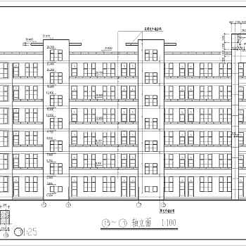 某地七层框架结构教学楼全套建筑结构施工图