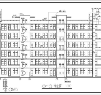 某地七层框架结构教学楼全套建筑结构施工图