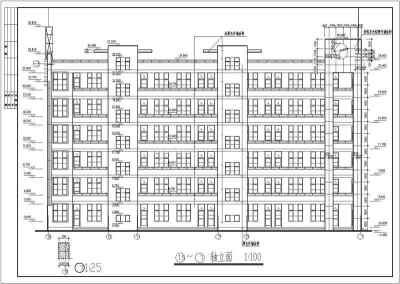 某地七层框架结构教学楼全套建筑结构施工图