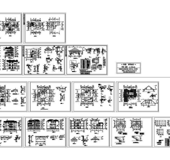 两套别墅施工图