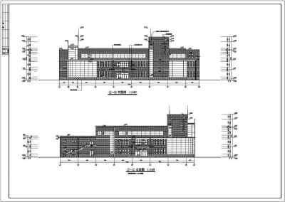 某地3层混凝土框架结构学校食堂建筑施工图纸