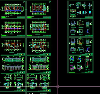 农贸市场沿街商铺施工图