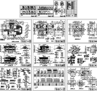 广州二沙岛南堤豪华别墅全套施工图