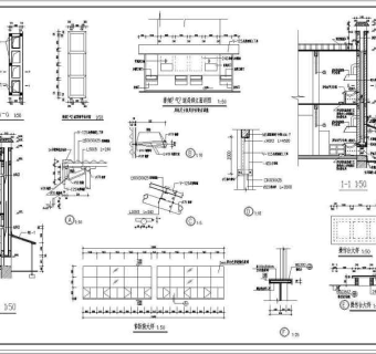 某二层食堂建筑设计cad施工图
