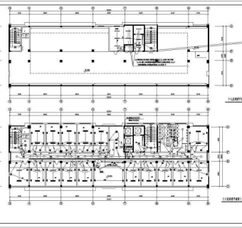 某高层办公楼强电、消防施工图纸3D模型