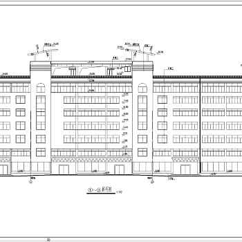 某地区地下一层地上七层框架结构酒店旅社建筑施工图