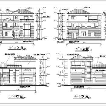 某地区3层框架结构别墅设计方案图